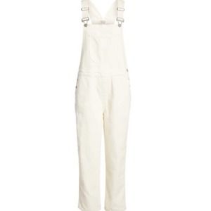 NEW REFORMATION Overalls Ivory Smith Denim Women's Sz 12